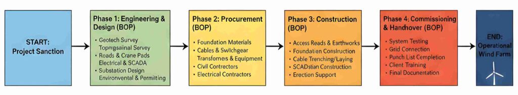 Wind Project Balance of Plant Execution Flow - Sangreen Future Renewabless